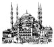 blue mosque in Istanbul Wall Decal