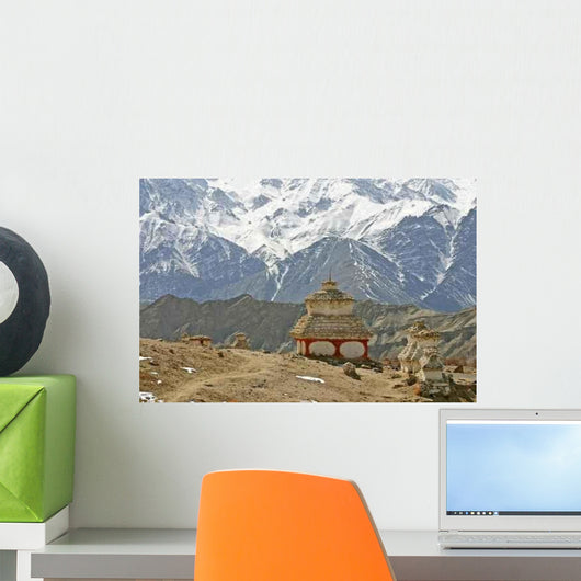 Buddhistic Stupa Monument Wall Decal