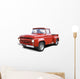 Old Red V8 Pickup Wall Decal