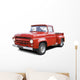 Old Red V8 Pickup Wall Decal