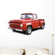 Old Red V8 Pickup Wall Decal