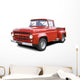 Old Red V8 Pickup Wall Decal