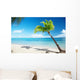 Caribbean sea and coconut palm Wall Mural