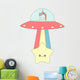 Sci-fi Rainbow Unicorn Wall Decal