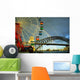 Ferris Wheel with Rainbow and Clear Sky Wall Mural