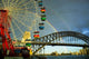 Ferris Wheel with Rainbow and Clear Sky Wall Mural