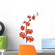 orange orchid Wall Decal