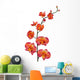 orange orchid Wall Decal