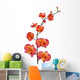 orange orchid Wall Decal