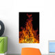 Detail Of Crosses On Large Bonfire On Beach Wall Mural
