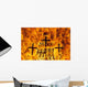 Detail Of Crosses On Large Bonfire On Beach Wall Mural