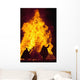 Silhouette Of Men Dressed As Norman Soldiers Wall Mural
