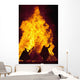 Silhouette Of Men Dressed As Norman Soldiers Wall Mural