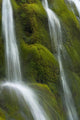 Small Waterfall Over Mossy Stones In Gleann Enich Near Aviemore Wall Mural
