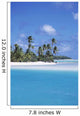 Lagoon, Aitutaki, Cook Islands Wall Mural