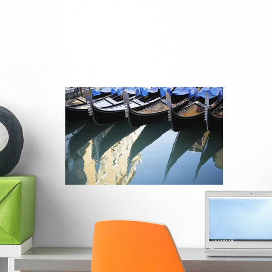 Gondola On Canal, Venice, Italy Wall Mural