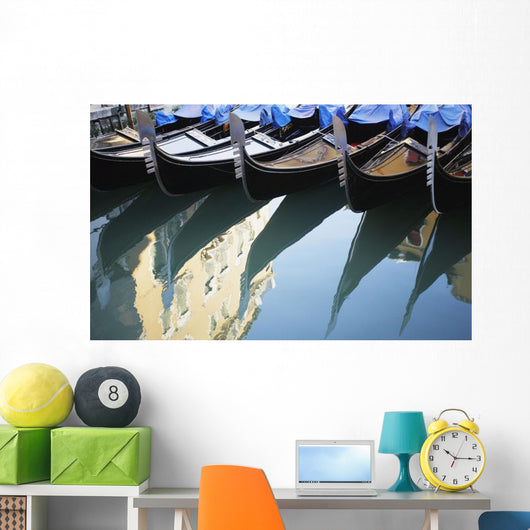 Gondola On Canal, Venice, Italy Wall Mural