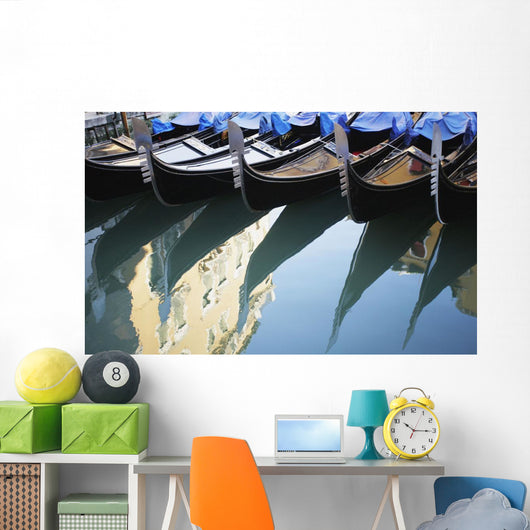 Gondola On Canal, Venice, Italy Wall Mural