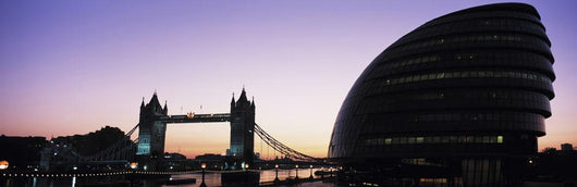 Looking Down The Thames Before Dawn Wall Mural