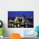 Cityscape, Tower Bridge And Skyline, London, Night, England Wall Mural