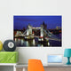 Cityscape, Tower Bridge And Skyline, London, Night, England Wall Mural