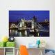 Cityscape, Tower Bridge And Skyline, London, Night, England Wall Mural