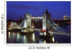 Cityscape, Tower Bridge And Skyline, London, Night, England Wall Mural