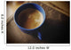 Espresso With Cream In Blue Porcelain Cup Wall Mural