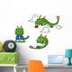 Kawaii Little Dragons Wall Decal