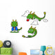 Kawaii Little Dragons Wall Decal