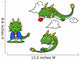 Kawaii Little Dragons Wall Decal