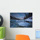 Sunset Over Ice-Covered Rock In Wheaton River Wall Mural
