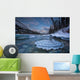 Sunset Over Ice-Covered Rock In Wheaton River Wall Mural
