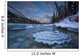 Sunset Over Ice-Covered Rock In Wheaton River Wall Mural