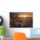 Ice-Covered Trees And Rocks Wall Mural