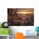 Ice-Covered Trees And Rocks Wall Mural