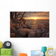 Ice-Covered Trees And Rocks Wall Mural