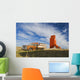 Old Farm Truck And Grain Elevator Wall Mural