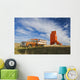 Old Farm Truck And Grain Elevator Wall Mural