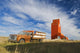Old Farm Truck And Grain Elevator Wall Mural