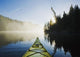 Front Of Kayak On Rushing River Wall Mural