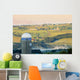 Farm Structure And Landscape Wall Mural