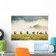 Group Of Cows In The Fog Wall Mural