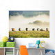 Group Of Cows In The Fog Wall Mural