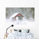 Guthrie Covered Bridge In Blowing Snow Wall Mural
