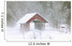 Guthrie Covered Bridge In Blowing Snow Wall Mural