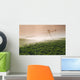 A Center Pivot Irrigation System Watering Potato Crop Wall Mural