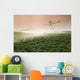A Center Pivot Irrigation System Watering Potato Crop Wall Mural