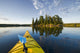 Kayak On Lake In Northwestern Ontario Wall Mural