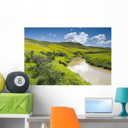 Frenchman River In West Block Of Grasslands National Park Wall Mural